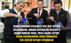 Uşaklı berberin 1 buçuk yıl önce başlattığı jilet kutusunu, Mansur Yavaş proje olarak uyguladı