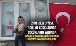 Koronavirüs, Eşme'de 23 Nisan coşkusuna engel olamadı...