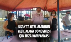 Otel alanı, yeşil alana dönüşsün diye imza kampanyası başlattılar
