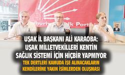 Ali Karaoba: Milletvekillerinin kente faydası yok, Uşak virüsle mücadele edemiyor