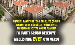 Uşak İYİ Parti, karşı çıktığı konut projesi alanına, Meclis'te evet oyu vermiş
