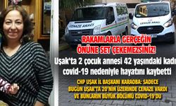 Uşak’ta 42 yaşındaki kadın covid-19 nedeniyle hayatını kaybetti