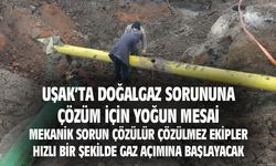 UDAŞ, yeniden doğalgazın verilmesi için yoğun mesai harcıyor