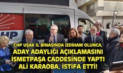Partililer binaya sığmadı, adaylık açıklamasını cadde üstünde yaptı!
