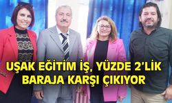 Uşak Eğitim İş, yüzde 2'lik baraja tepkili
