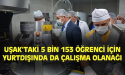 Uşak'taki 5 bin 153 genç için yurdışında çalışma imkanı