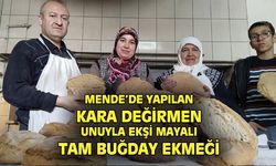 Mende'de asırlara dayanan kara değirmen unu tam buğday ekmeği yapılıyor