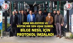 Uşak Belediyesi ve EBS Uşak Şubesi bilge nesil için protokol imzaladı