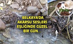 Uşak'ın Belkaya köyünde akarsu sesleri arasında güzel bir gün