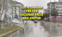 Uşak ve çevresinde bugün aralıklı sağanak yağışlar görülecek