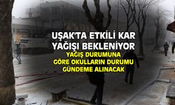 Uşak'ta yoğun kar yağışı bekleniyor