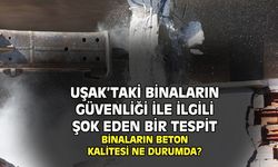 Uşak'taki binaların güvenliği ile ilgili şok eden tespit!