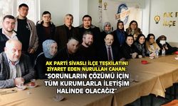 Nurullah Cahan, AK Parti Sivaslı ilçe teşkilatını ziyaret etti