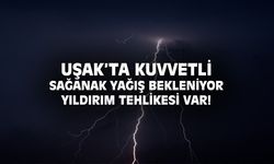 Uşak'ta 23 Nisan 2023 Pazar günü kuvvetli sağanak yağmur ve dolu bekleniyor