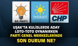 Uşak'ta aday loto oynanırken, genel merkezler listeler üzerine hala uzlaşamadı!