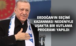 Erdoğan'ın kazanması üzerine Uşak'ta bir kutlama yapıldı