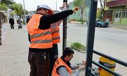 Uşak'ta 7500 çöp konteynırı ve 250 otobüs durağı geri dönüşümle yapıldı