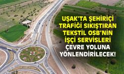 Uşak'ta trafiği tıkayan Tekstil OSB servislerinin çevre yoluna yönlendirilmesi düşünülüyor