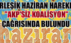 Birleşik Haziran Hareketi AK Partisiz koalisyon istedi