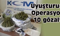Operasyonda esrar ele geçirildi