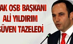 OSB BAŞKANI GÜVEN TAZELEDİ