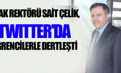 Uşak Rektörü Twitter'da 
