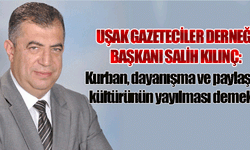 Uşaklı gazetecilerden anlamlı mesaj