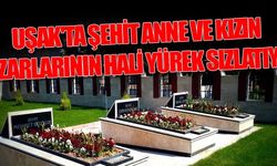 UŞAK'TA ŞEHİT ANNE VE KIZIN MEZARLARININ HALİ YÜREK SIZLATIYOR