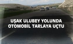 Uşaklı sürücülerin zorluk çektiği Ulubey yolunda kaza