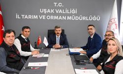 Uşak'a yeni atanan 2 müdürü ziyaret etti