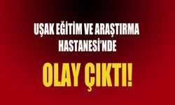 Uşak Eğitim ve Araştırma Hastanesi'nde olay çıktı! 1 kişi yaşam savaşı veriyor!