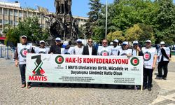 HAK İŞ Uşak İl Başkanlığı ve bağlı sendikalar 1 Mayıs İşçi Bayramı’nda meydandaydı