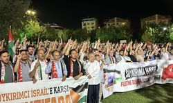 Şehit Haniye’nin “Nehirden Denize Özgür Filistin” yürüyüşü Uşak’ta yapıldı