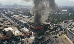 Bornova'da lastikçi yangını! İzmir kara duman altında kaldı