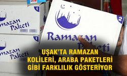 Uşak'ta Ramazan kolileri, tıpkı otomobillerde olduğu gibi basit, orta ve lüks olarak ayrıldı!
