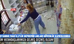 İstanbul depremi güvenlik kameralarına böyle yansıdı! İşte İstanbul'daki deprem anı