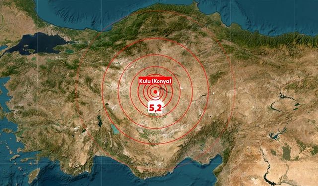 Konya Kulu'da 5,2 şiddetinde deprem