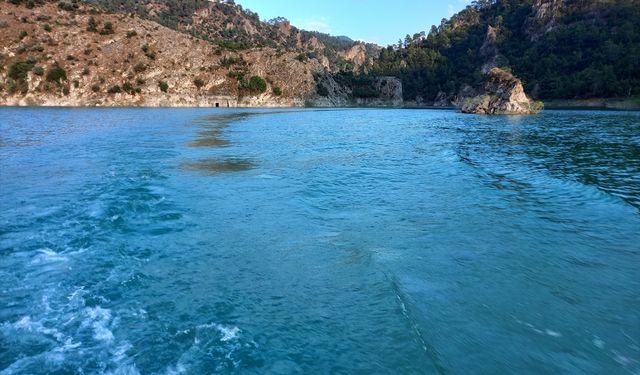 İnceğiz kanyonundaki Kemer Barajı tekne turuna bir süreliğine kapatıldı