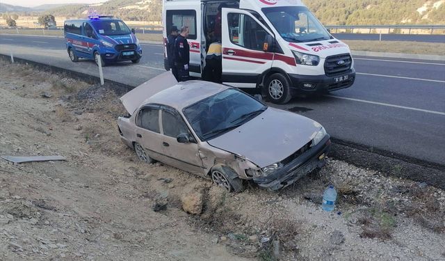 Uşak ve Gediz arasında trafik kazası