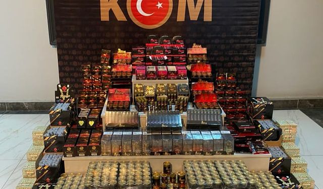 Uşak'ta kaçak ürün operayonu