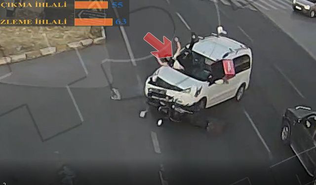 Uşak'taki trafik ışıklarındaki kaza görüntülerini izleyip ona göre araç kullanın!