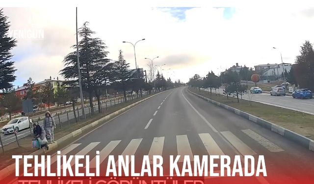 Kütahya ve Afyon arasındaki yolda ölümden döndüğü anlar kameraya yansıdı!
