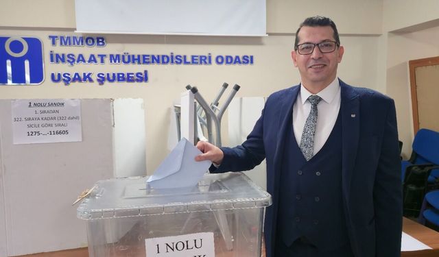 Daha önce Uşak Belediye Başkan adayı olan Dağgezen, İMO Şube Başkanı oldu