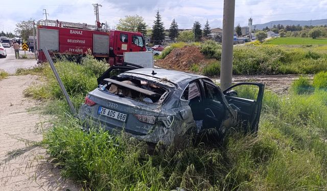 Uşak Banaz'daki kazada 1'i bebek 6 kişi yaralandı!