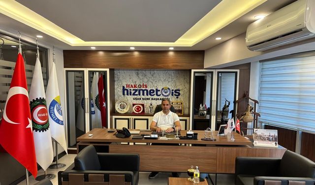 HAK İŞ Uşak İl Başkanı Adil Özdemir, emekçilerin sorunlarına vurgu yaptı
