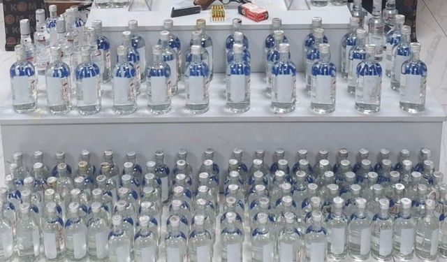 Uşak'ta kaçak ve sahte alkol operasyonu yapıldı