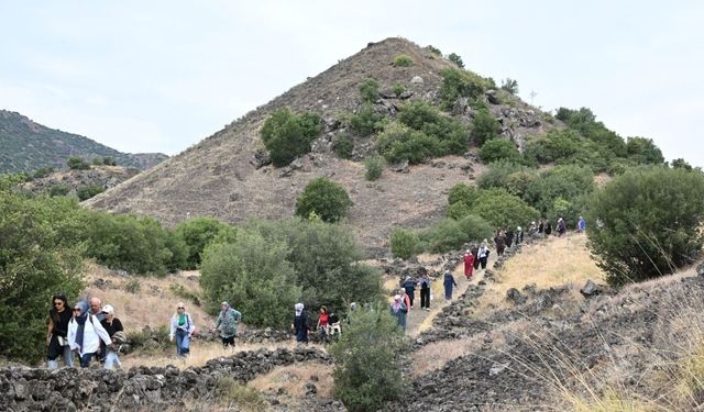 Uşak'tan ziyaretçi çeken Kula Jeopark'ta hareketli bir program