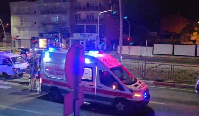 Uşak Dikilitaş ışıklarda kaza!