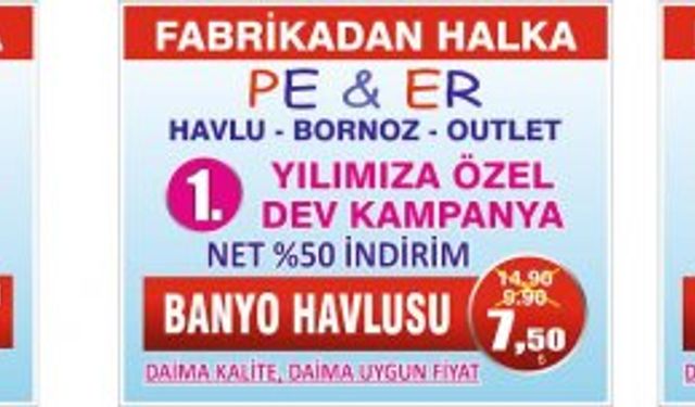 PE & ER HAVLU BORNOZ