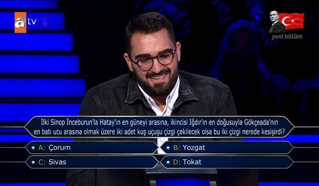 Kim Milyoner Olmak İster'de Eyüp İşler 5 milyonluk soruyu açtırdı